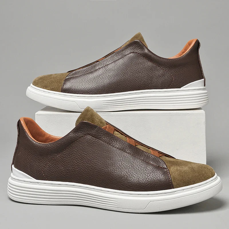 Matteo — Slip-On in Camoscio e Pelle 2