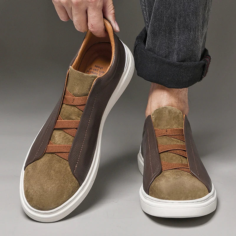 Matteo — Slip-On in Camoscio e Pelle 8
