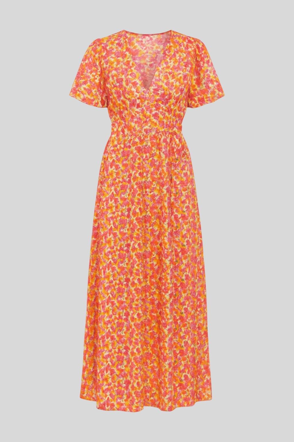 Maxi Abito Donna | Stampa Floreale Ditsy & Maniche a Farfalla