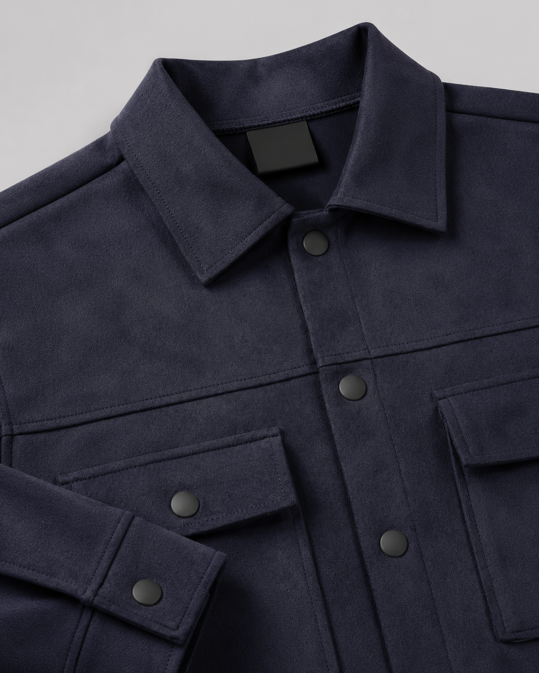 Giacca Camicia Uomo | Slim Effetto Scamosciato 7