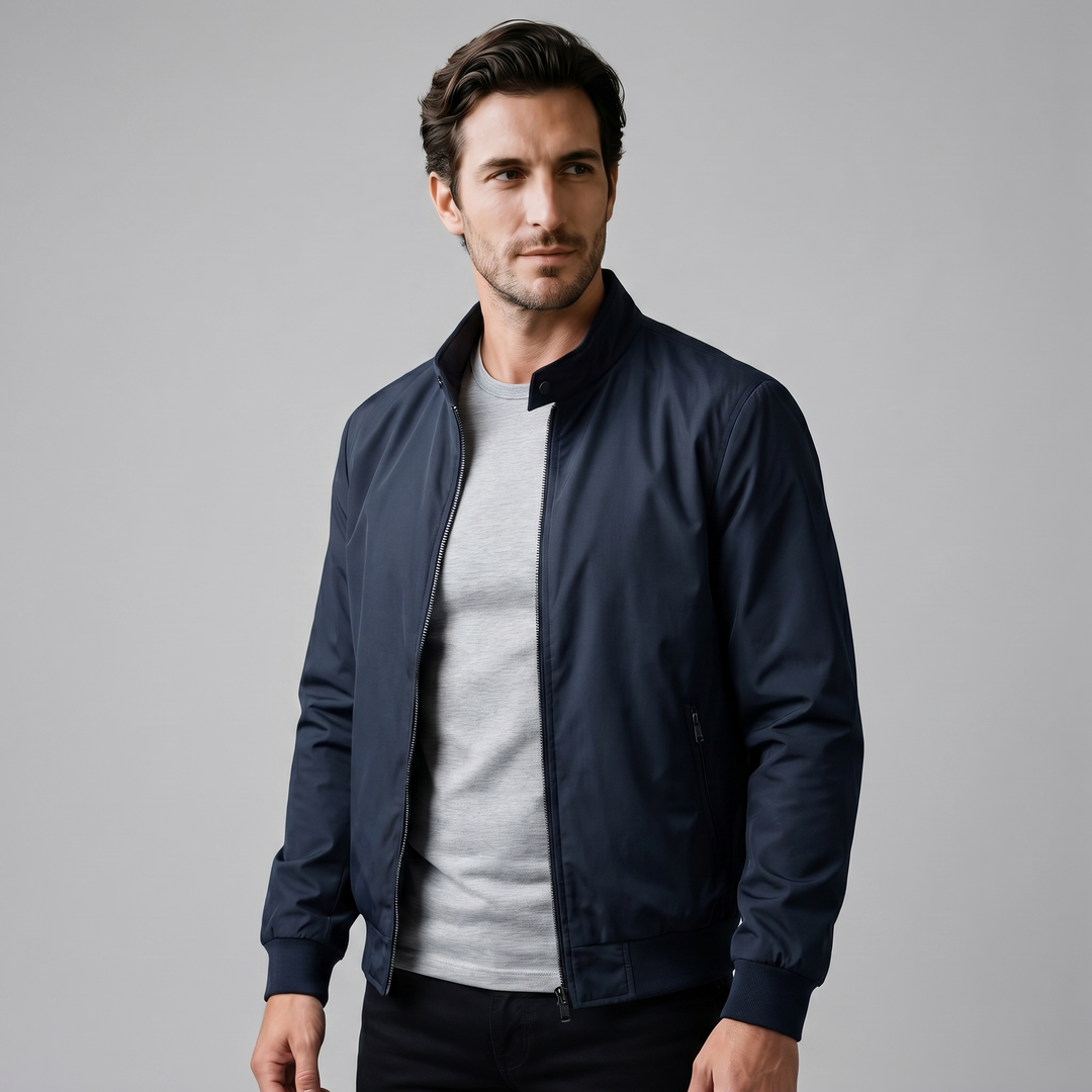 Giacca Bomber Uomo | Collo Alto e Vestibilità Slim 16