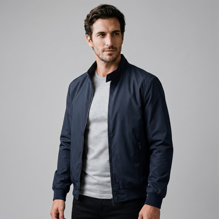 Giacca Bomber Uomo | Collo Alto e Vestibilità Slim 16