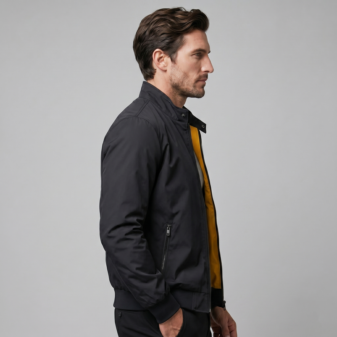Giacca Bomber Uomo | Collo Alto e Vestibilità Slim 3