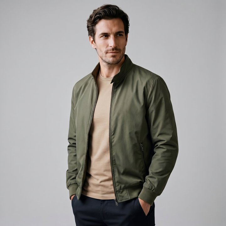 Giacca Bomber Uomo | Collo Alto e Vestibilità Slim 6