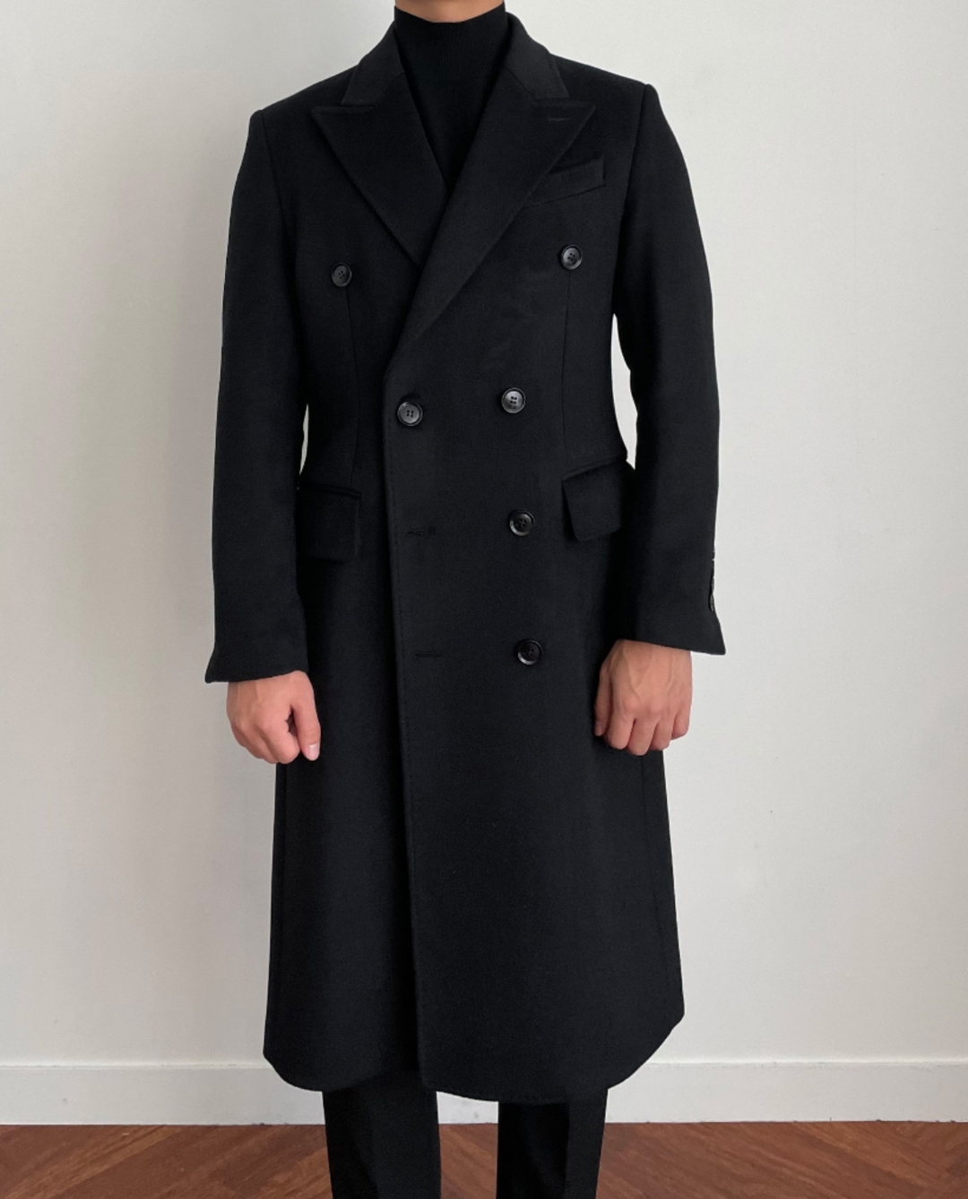 Men's Double-Breasted Coat | Sharp Fit & Warm