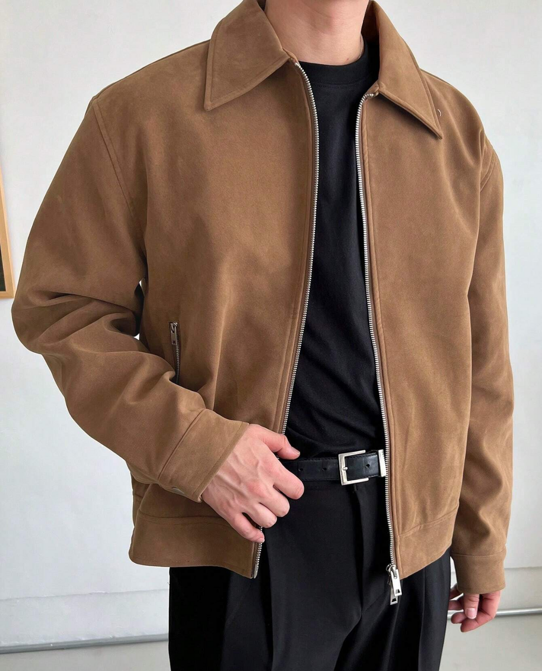 Men's Jacket | Relaxed Fit & Dual Zip Pockets