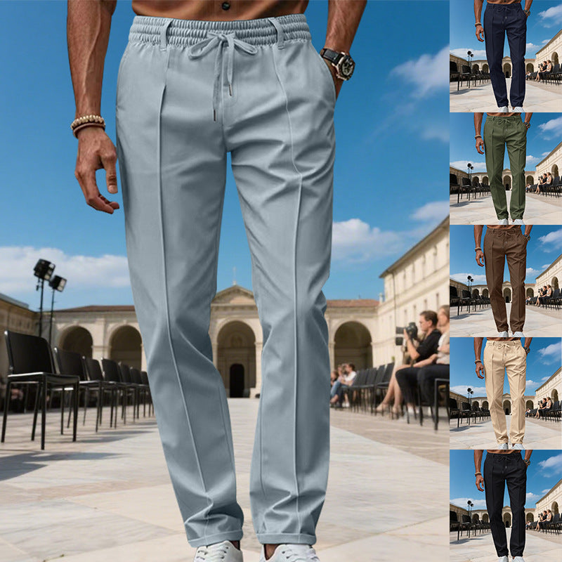 Men's Leisure Trousers | Elastic Waistband Comfort 1