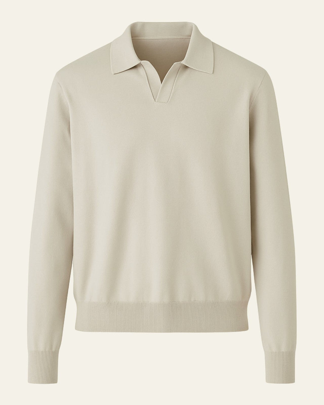 Men's Long-Sleeve Polo | Classic Collar