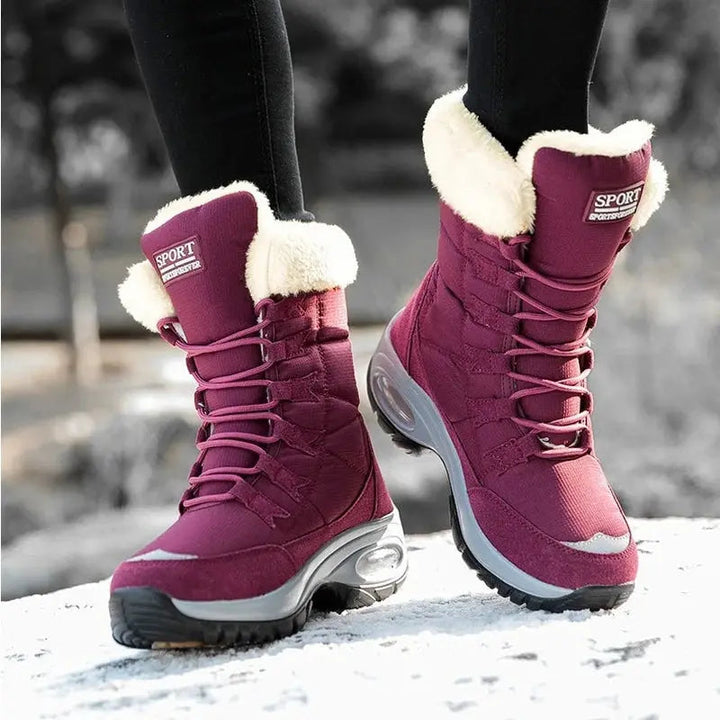 Mid-Calf Waterproof Snow Boots for Women – Cozy &amp; Stylish
