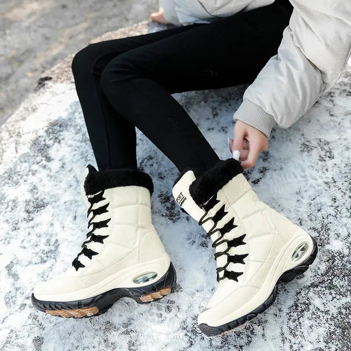 Mid-Calf Waterproof Snow Boots for Women – Cozy &amp; Stylish
