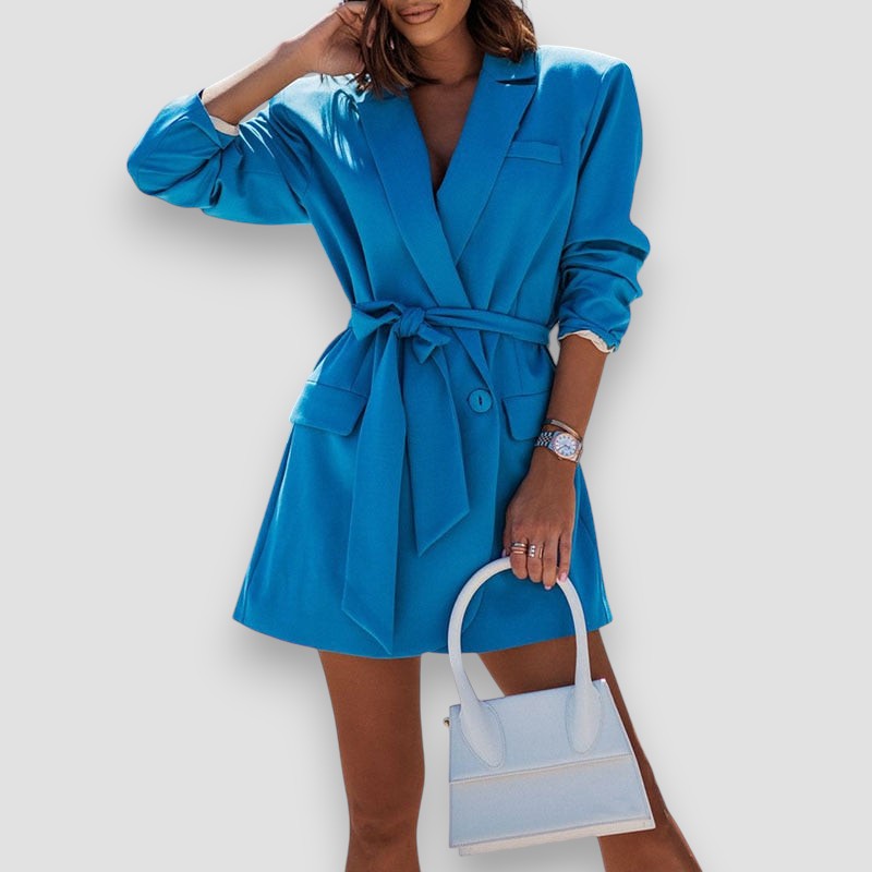 Mini Abito Donna | Blazer con Cintura & Stile Power Chic