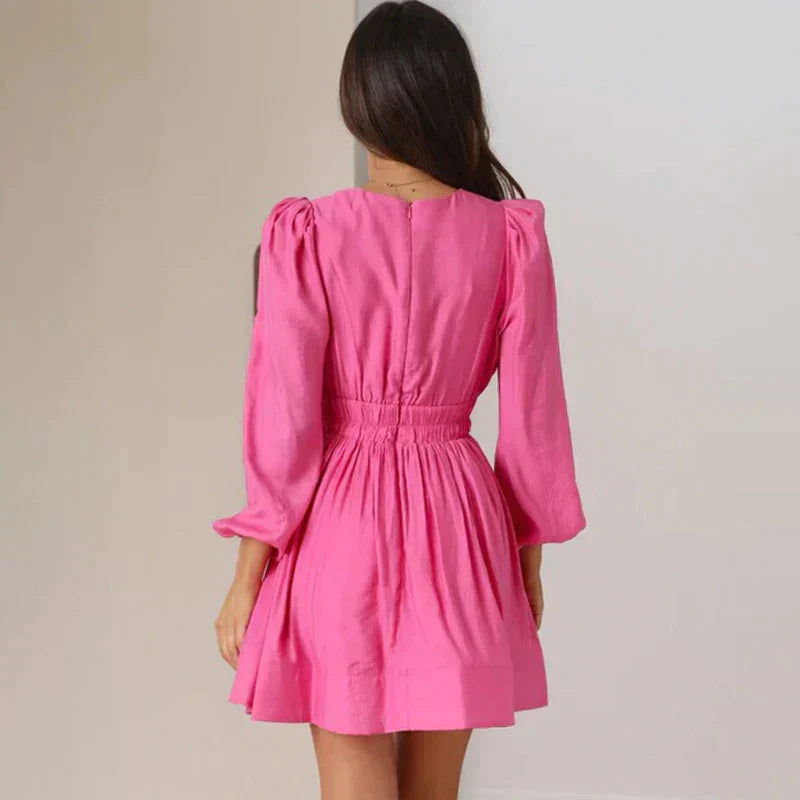 Mini abito nero chic autunnale - Collezione SARAH 4