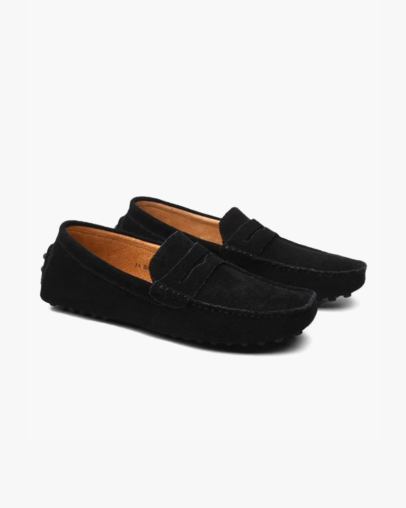 Mocassini in Pelle Scamosciata Uomo | Slip-On Comodi & Passo Stabile