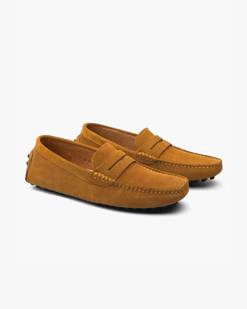 Mocassini in Pelle Scamosciata Uomo | Slip-On Comodi & Passo Stabile