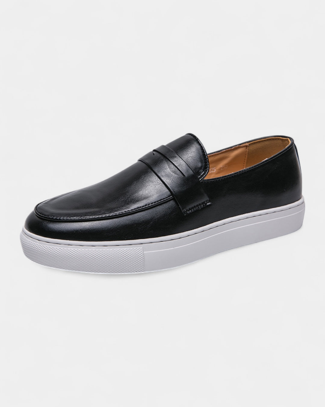 Mocassini Uomo in Pelle Slip-On Profilo Basso Fascetta 0