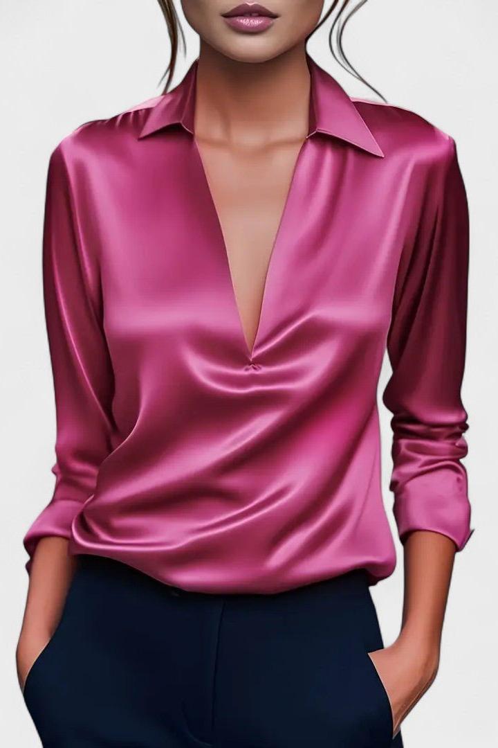 Nádia - Blusa Premium con scollatura a V 1