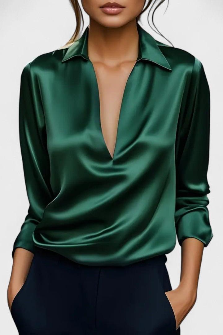 Nádia - Blusa Premium con scollatura a V 2