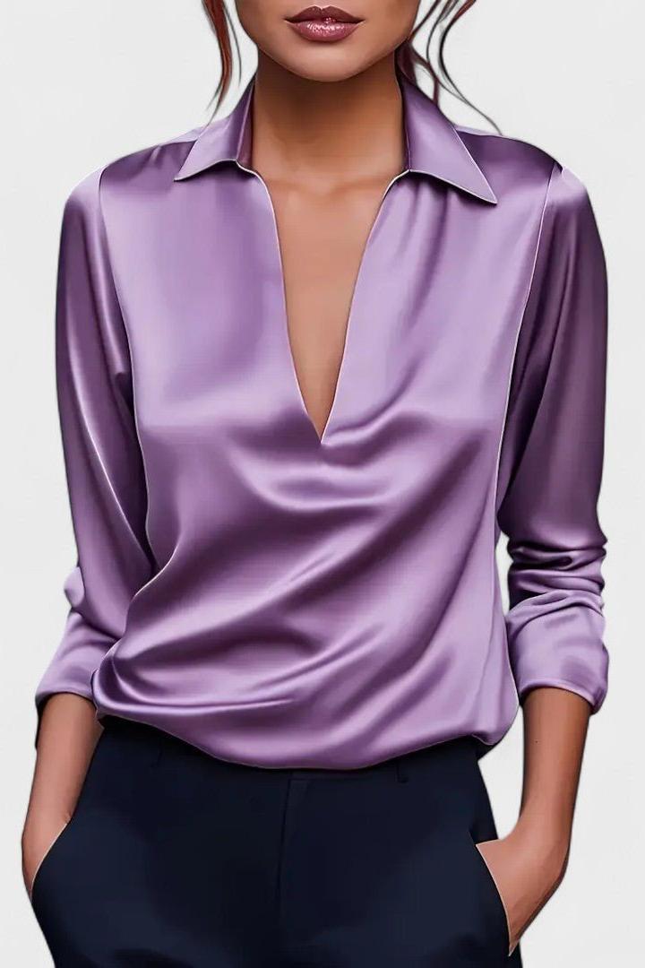 Nádia - Blusa Premium con scollatura a V 5