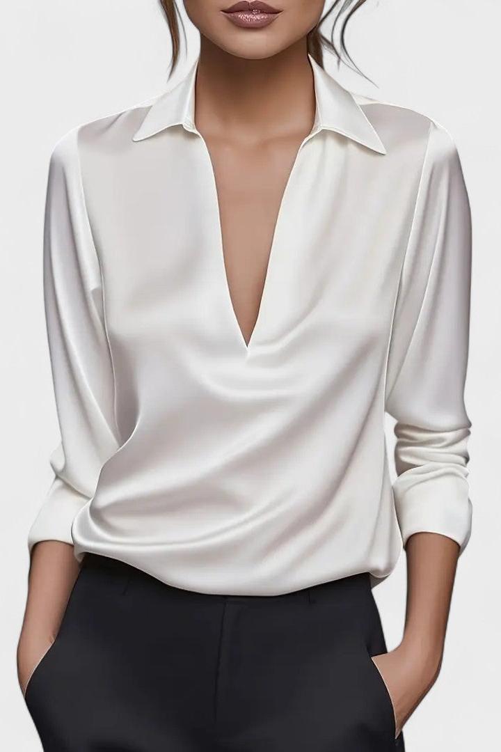 Nádia - Blusa Premium con scollatura a V 6