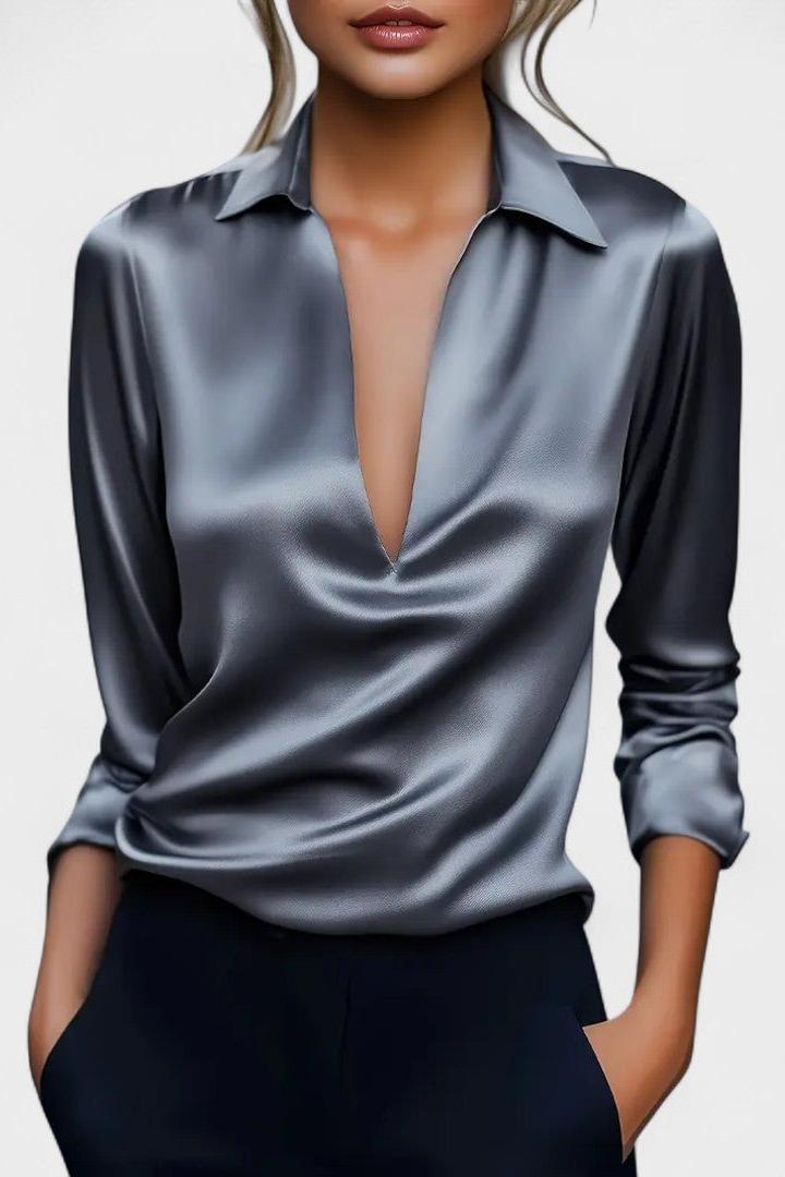 Nádia - Blusa Premium con scollatura a V 7