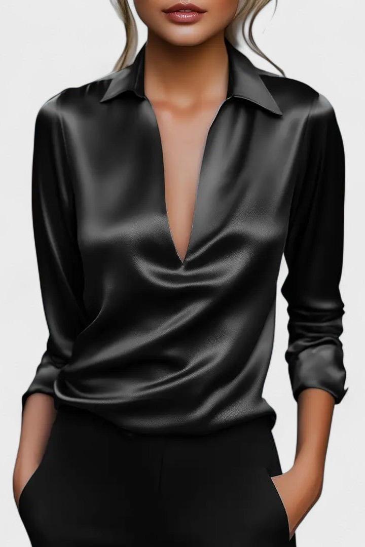 Nádia - Blusa Premium con scollatura a V 8