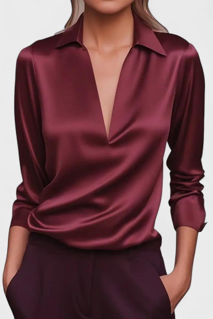 Nádia - Blusa Premium con scollatura a V 9