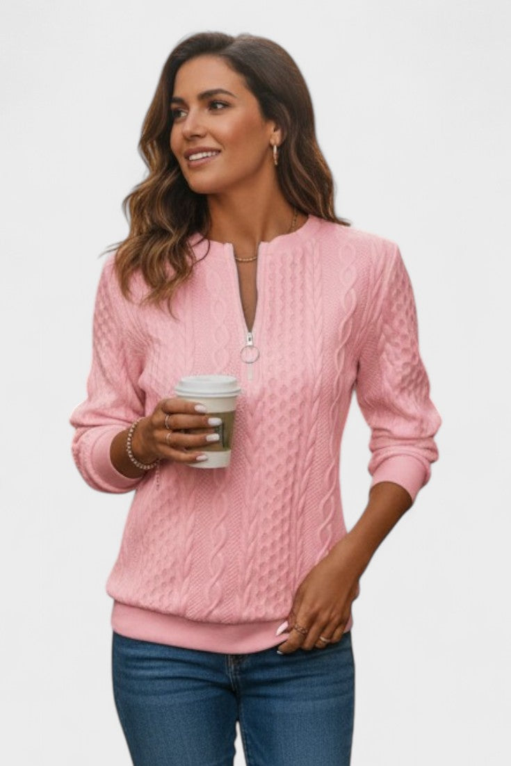 Nela™ | Maglione con zip per donne 1
