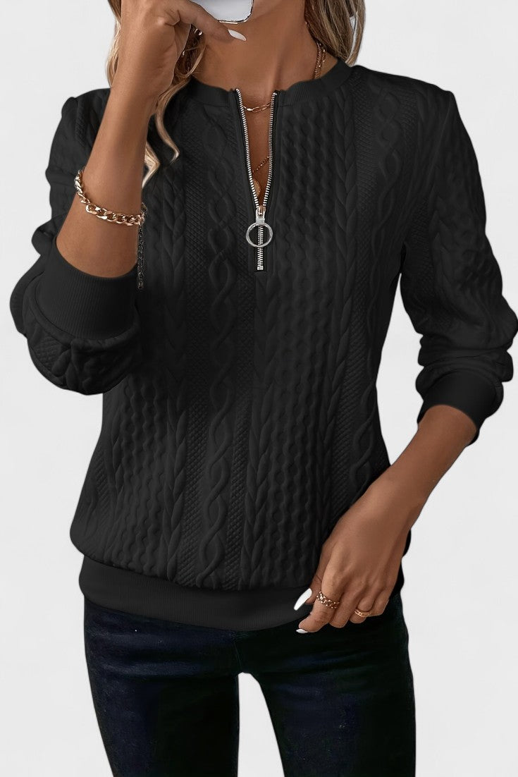 Nela™ | Maglione con zip per donne 10