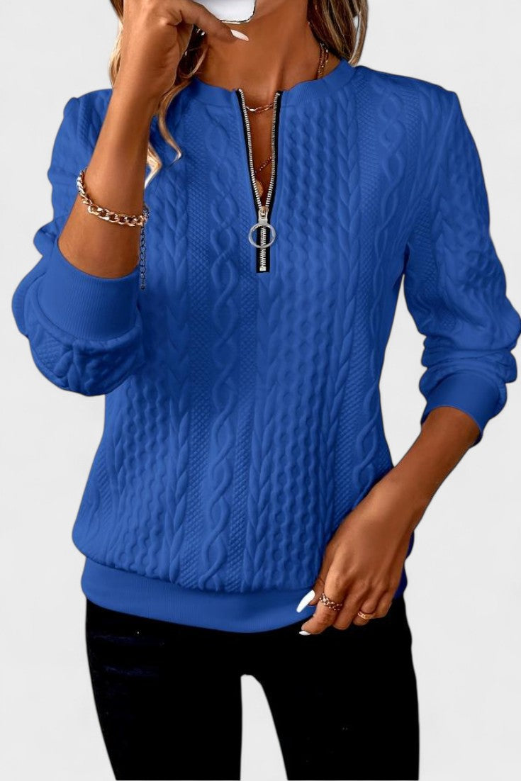 Nela™ | Maglione con zip per donne 11