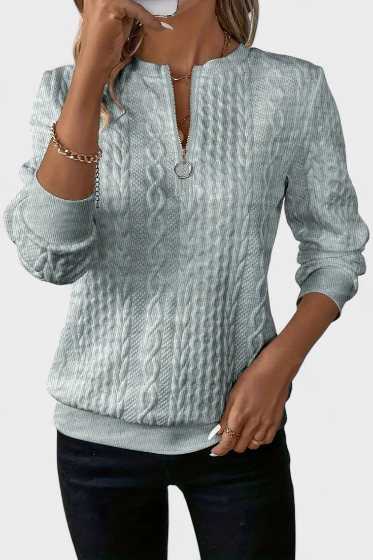 Nela™ | Maglione con zip per donne 3