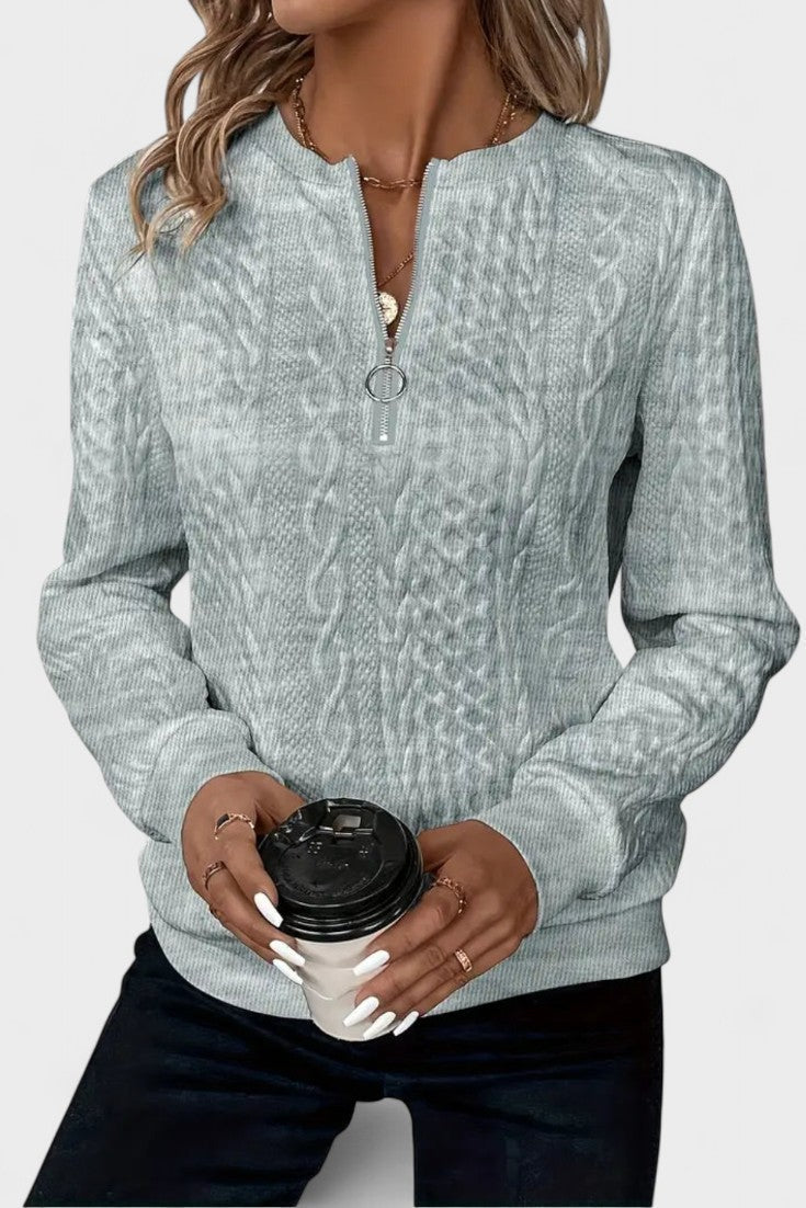 Nela™ | Maglione con zip per donne 4