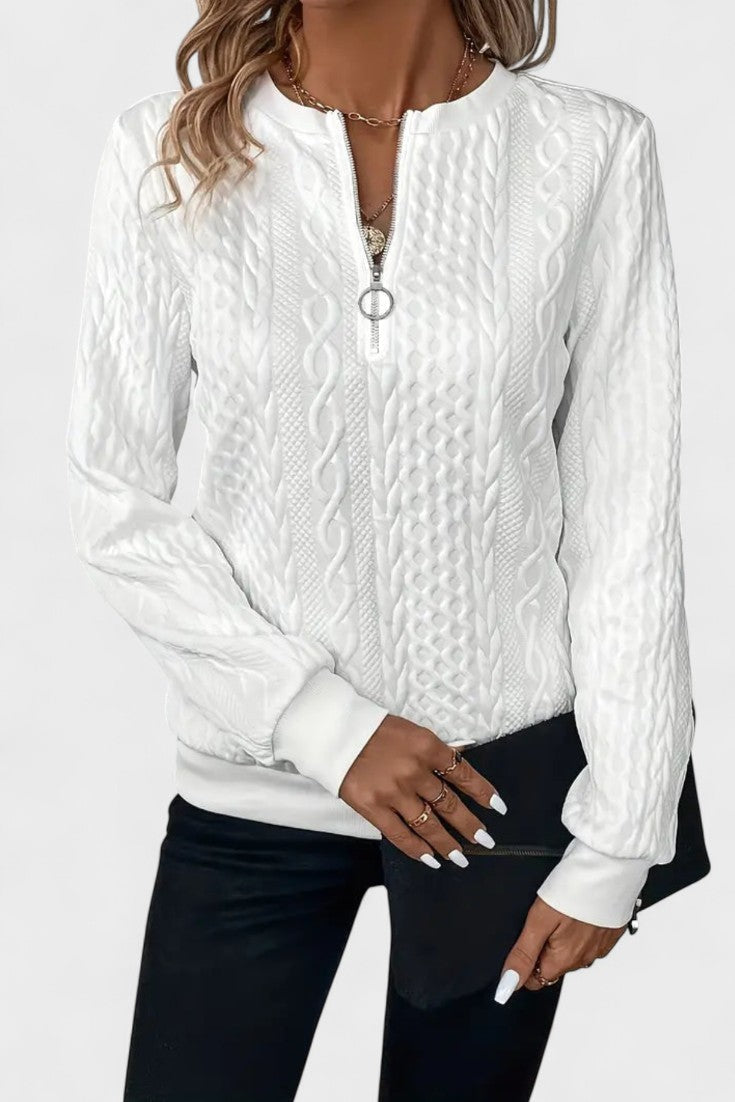 Nela™ | Maglione con zip per donne 6