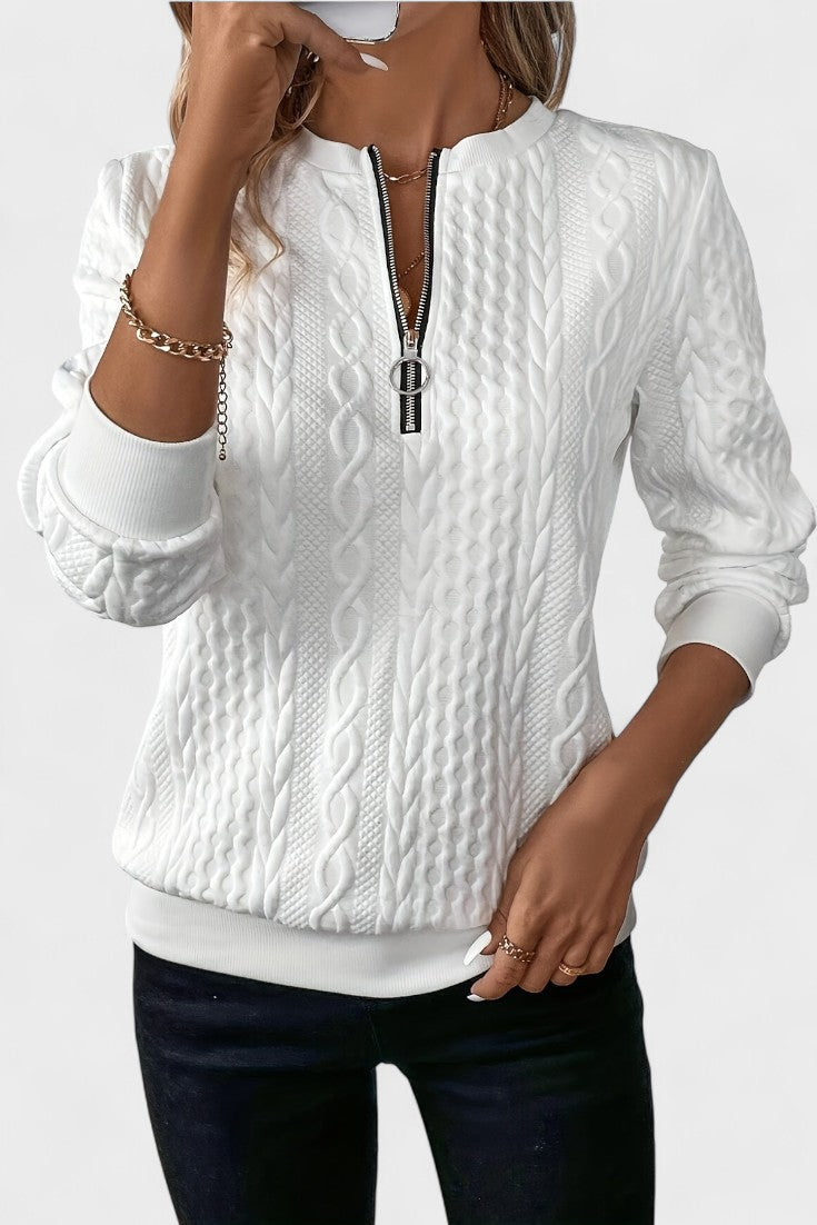 Nela™ | Maglione con zip per donne 8