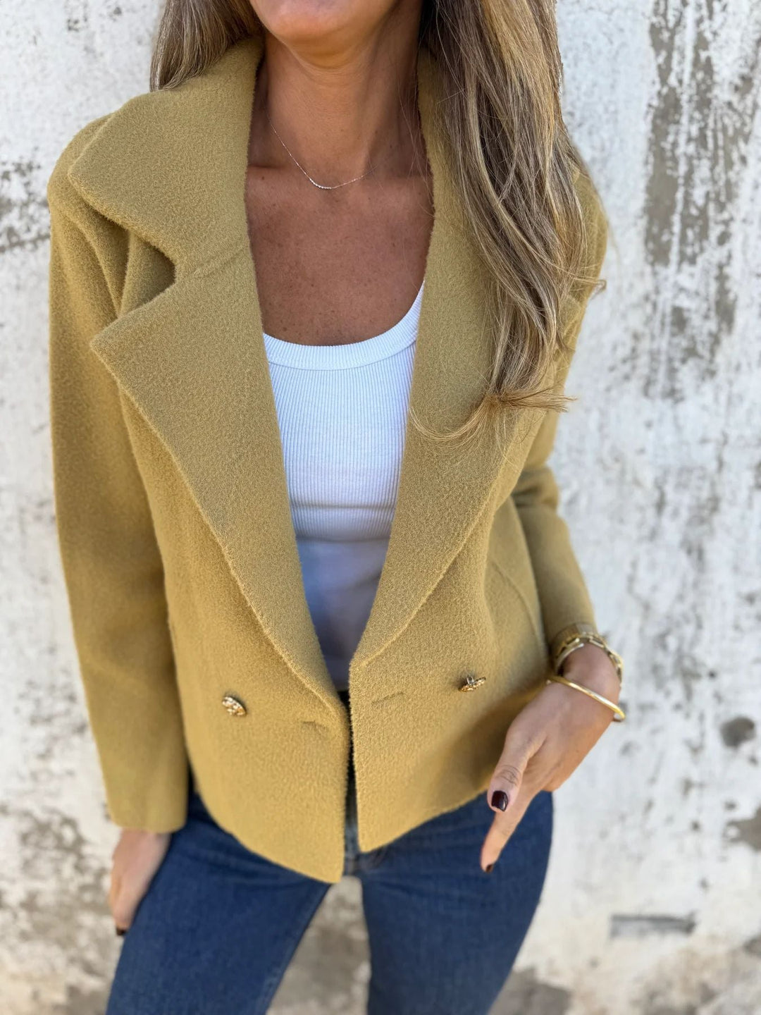 Women's Boucle Blazer | Double-Breasted & Tailored Fit 1