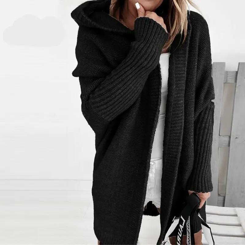 Oversized Hooded Cardigan for Women – Cozy &amp; Effortless Style-Caliboot