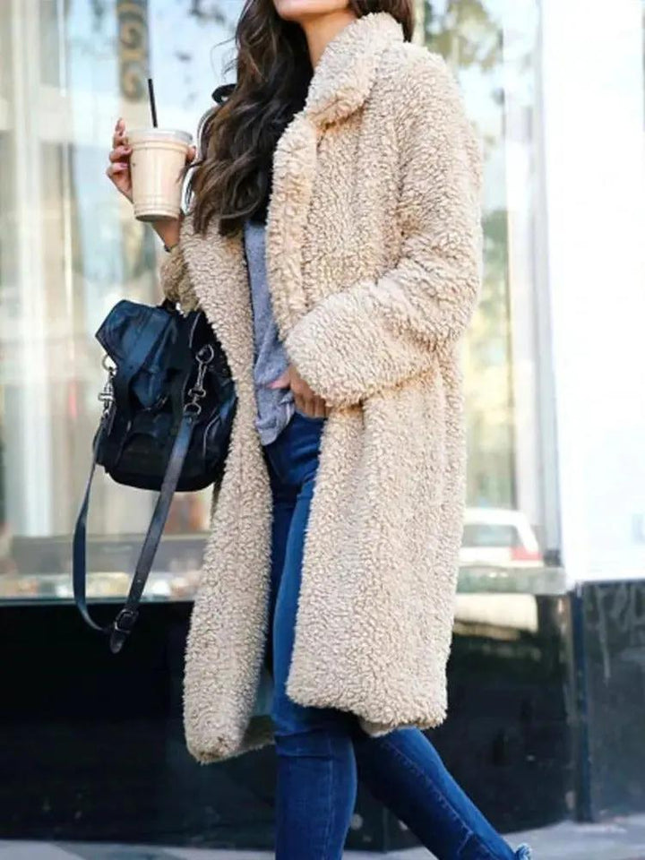 Oversized Teddy Coat for Women – Cozy &amp; Stylish Warmth-Caliboot