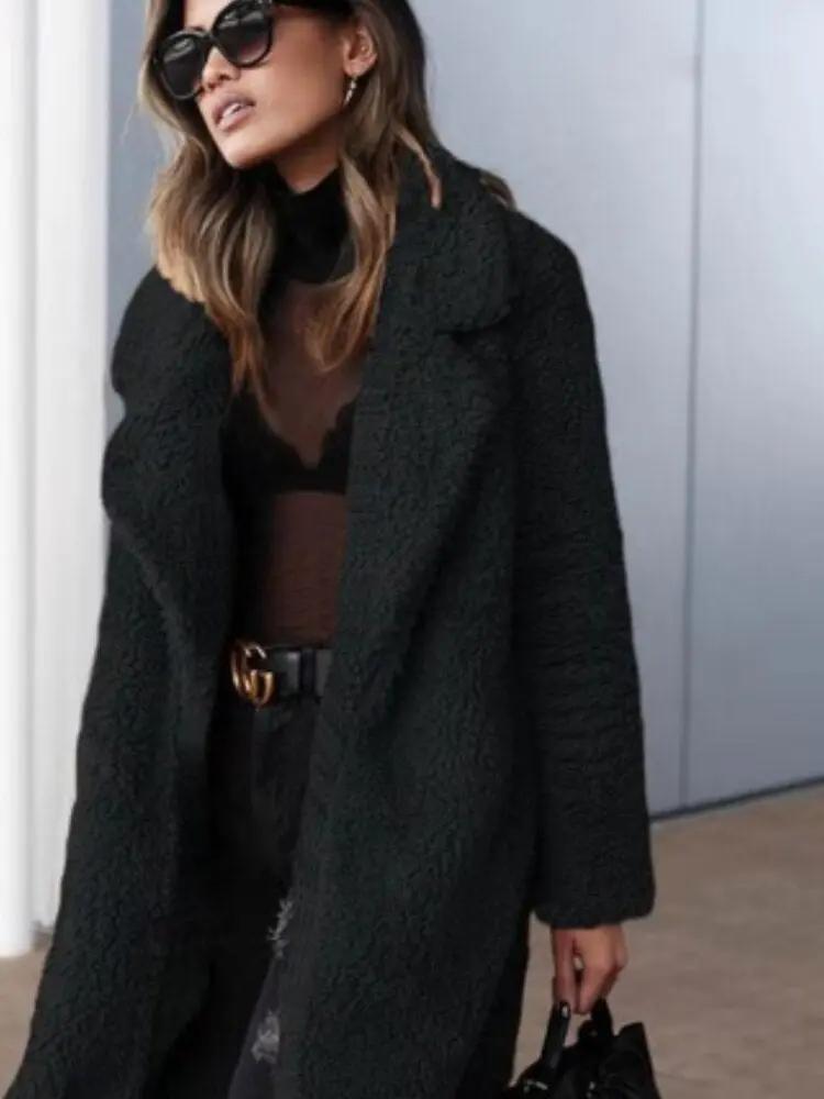Oversized Teddy Coat for Women – Cozy &amp; Stylish Warmth-Caliboot