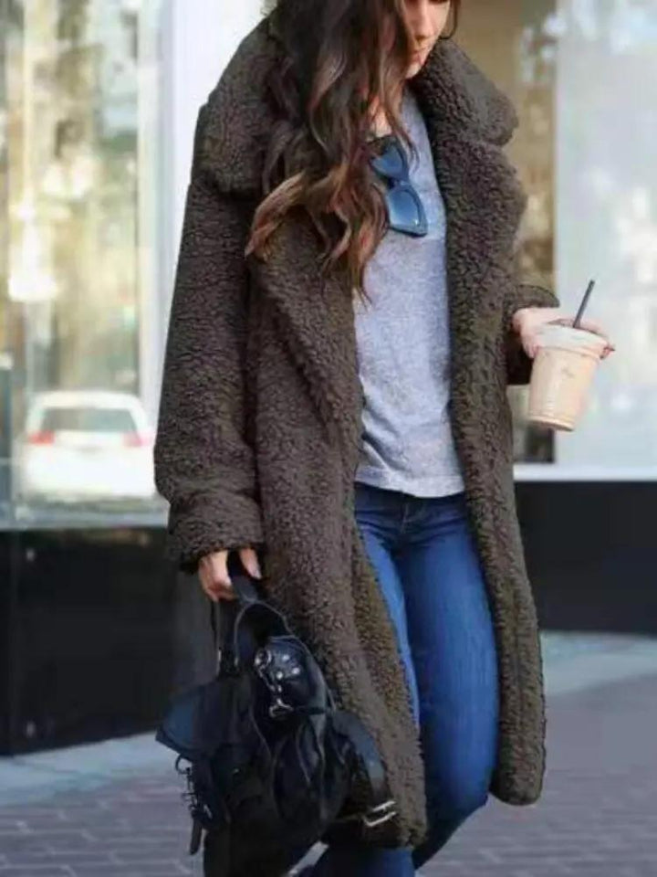 Oversized Teddy Coat for Women – Cozy &amp; Stylish Warmth-Caliboot