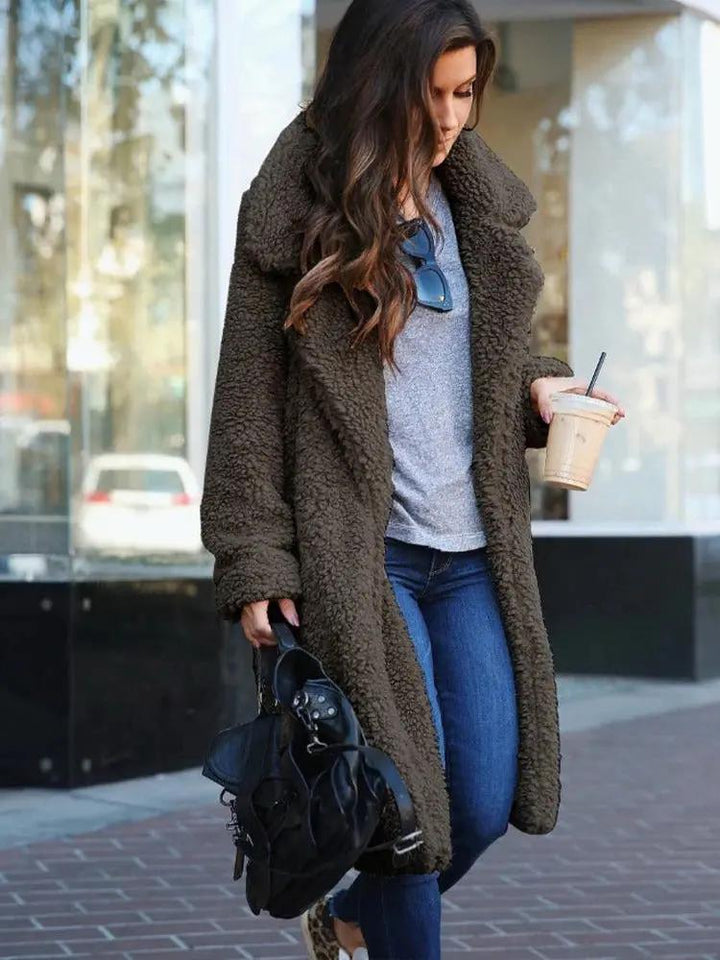 Oversized Teddy Coat for Women – Cozy &amp; Stylish Warmth-Caliboot