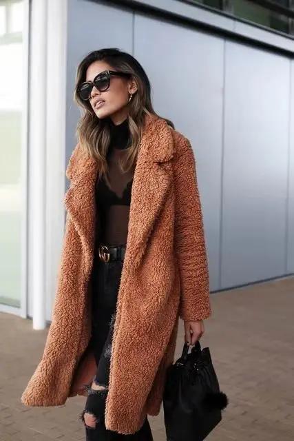 Oversized Teddy Coat for Women – Cozy &amp; Stylish Warmth-Caliboot