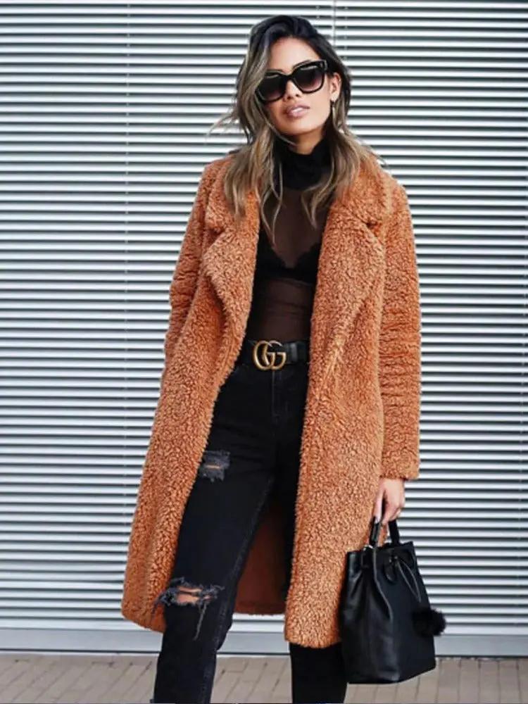 Oversized Teddy Coat for Women – Cozy &amp; Stylish Warmth-Caliboot