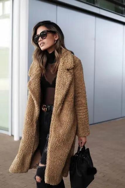 Oversized Teddy Coat for Women – Cozy &amp; Stylish Warmth-Caliboot
