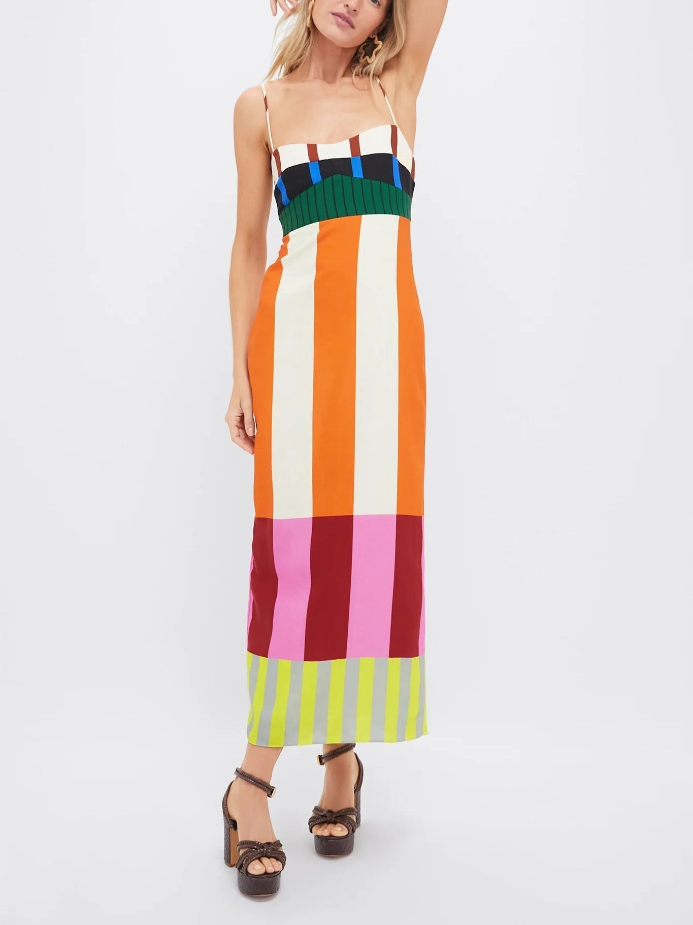 Paloma | Maxi Abito Colorato a Righe 2