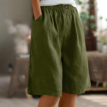 Pantaloncini Donna | Larghi con Vita Elastica & Tasche Laterali