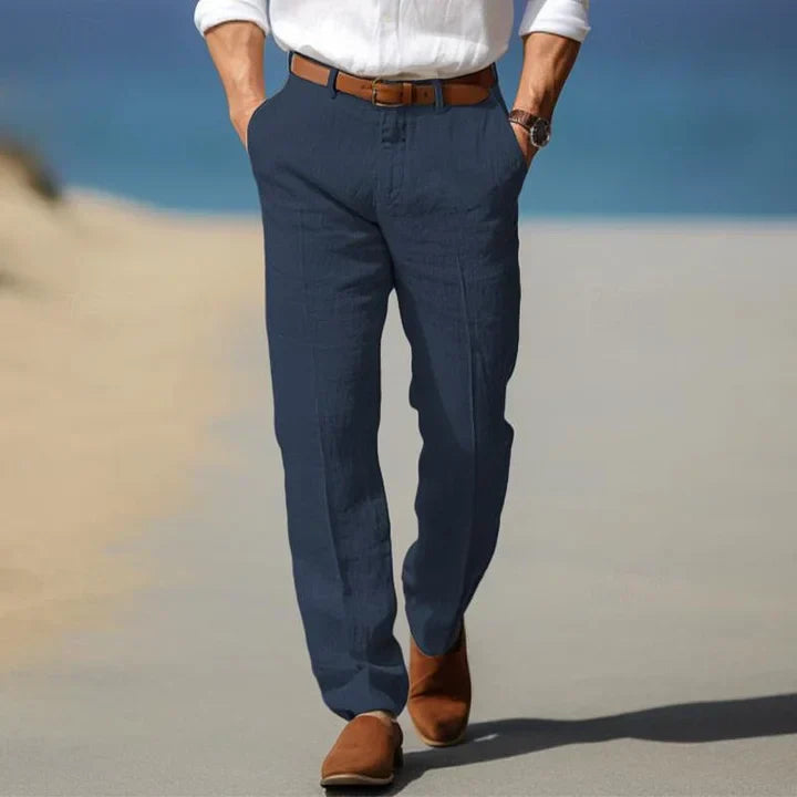 Santi - Pantaloni di Lino Leggeri per Giorni Caldi 0