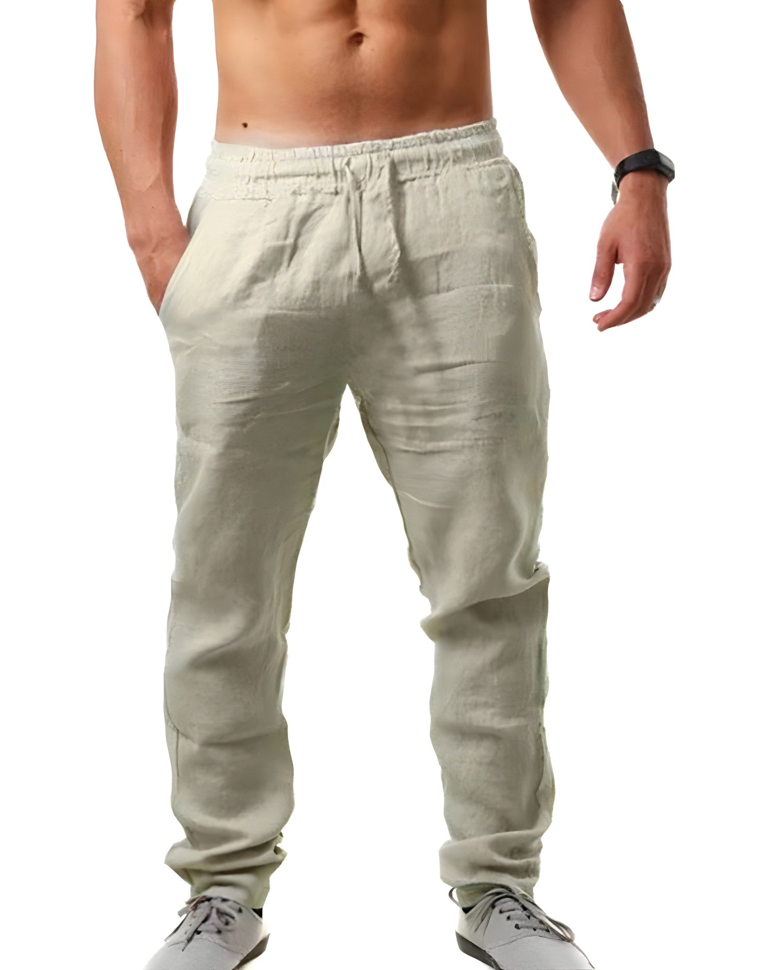 Pantaloni Uomo Estivi | Vita Elasticizzata & Cordoncino Regolabile