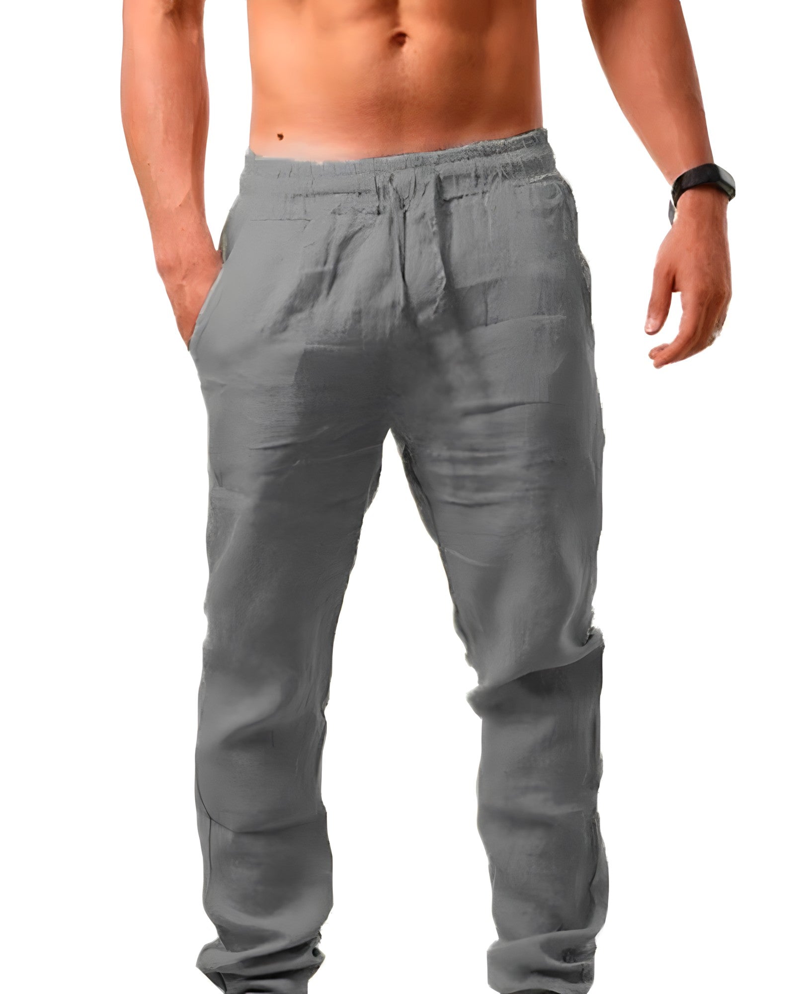 Pantaloni Uomo Estivi | Vita Elasticizzata & Cordoncino Regolabile