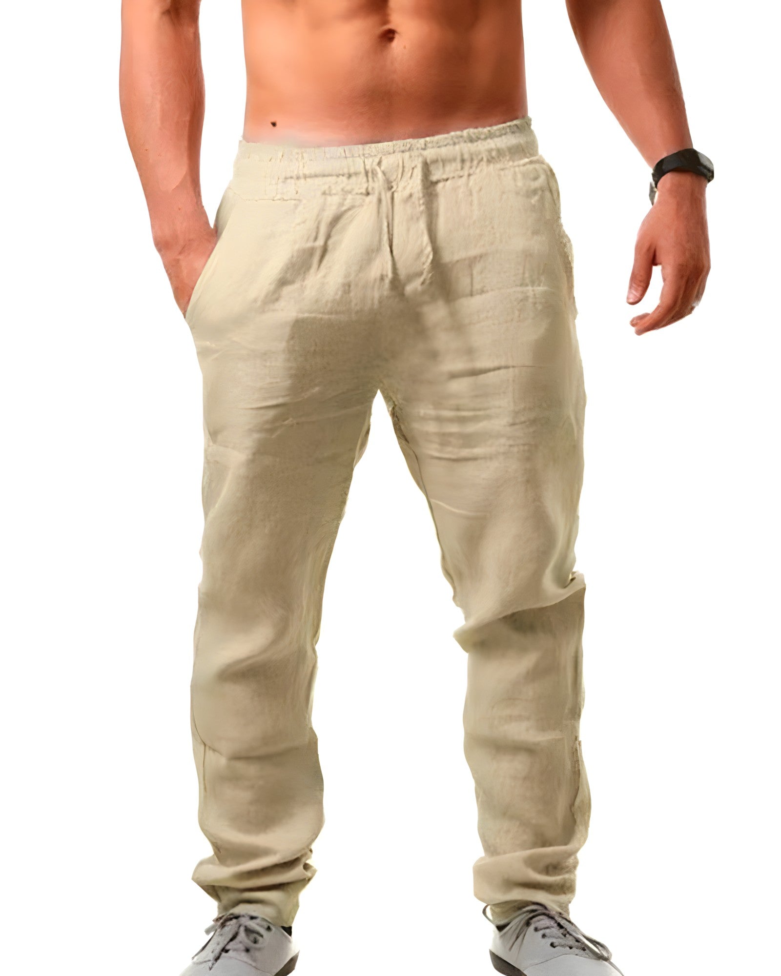 Pantaloni Uomo Estivi | Vita Elasticizzata & Cordoncino Regolabile
