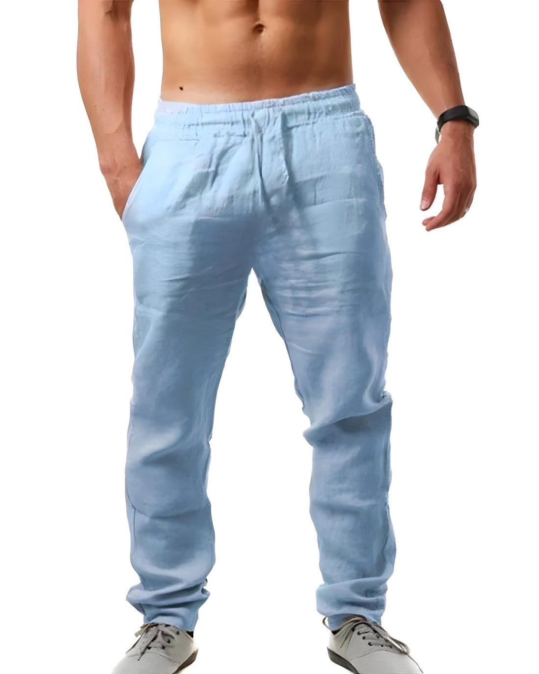 Pantaloni Uomo Estivi | Vita Elasticizzata & Cordoncino Regolabile