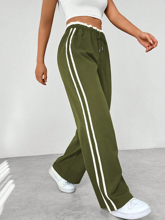 Pantaloni Jogging Donna a Vita Alta – Vestibilità Sportiva per Uso Casual 1